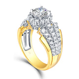 Mystere Halos Round Engagement Ring S2012675A and Band Set S2012675B