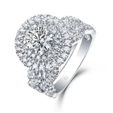 Halos Round Engagement Ring S2012679A and Band Set S2012679B