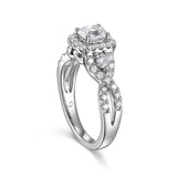 Cushion Cut Diamond Engagement Ring S20157A and Band Set S20157B