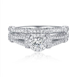 Beau Diamond Engagement Ring S201845A and Band Set S201845B