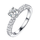 Solitaire Plus Engagement Ring S201904A and Matching Wedding Band Set S201904B