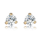 14KT Yellow Gold Diamond Studs Solitaire Earrings in 0.20 cts - S201969