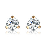 14KT Yellow Gold Solitaire Earring 18 KT 0.25 Ct Tw | S201970